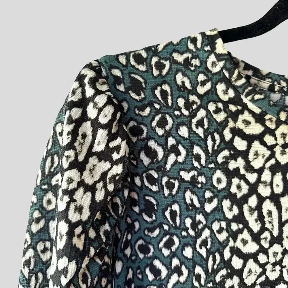 ZARA | NWOT | ANIMAL PRINT LONG SLEEVED DRESS | SIZE: MEDIUM